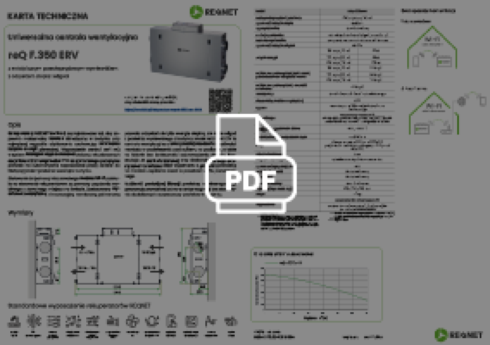 reQ F.350 ERV  - karta produktu